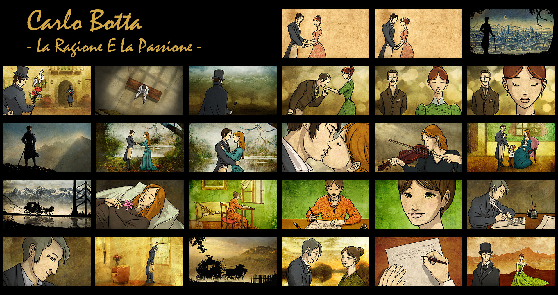 Carlo Botta La Ragione E La Passione – Animated inserts for the Documentary. Directed by Marco Mion © Liceo Carlo Botta